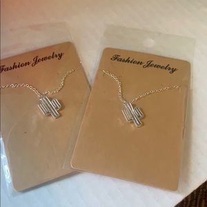 Cactus Necklace - set of 2